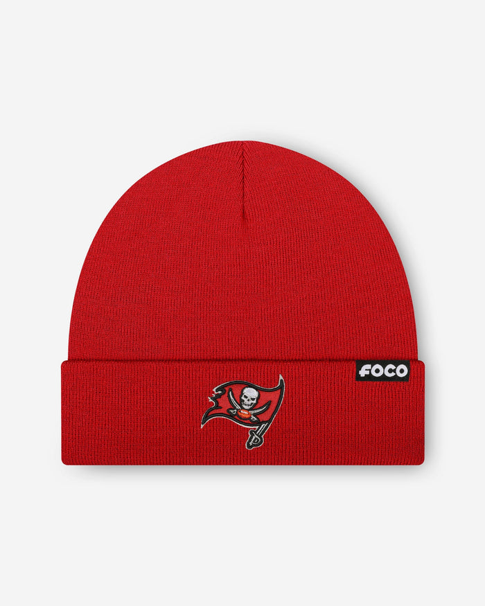 Tampa Bay Buccaneers Basic Primary Logo Beanie FOCO - FOCO.com