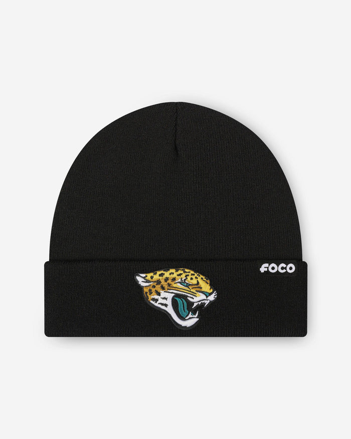 Jacksonville Jaguars Basic Primary Logo Beanie FOCO - FOCO.com