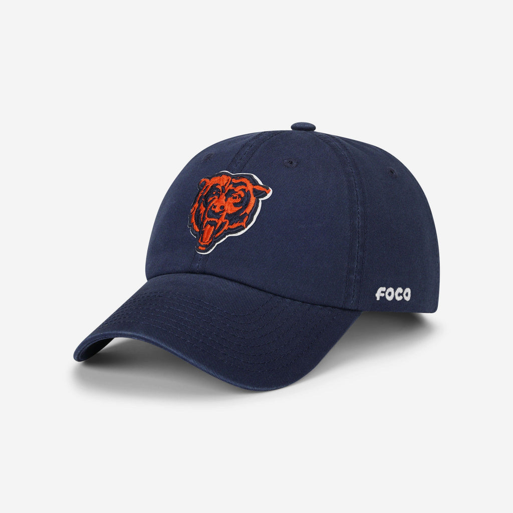 Chicago Bears Primary Logo Casual Cap FOCO Navy - FOCO.com