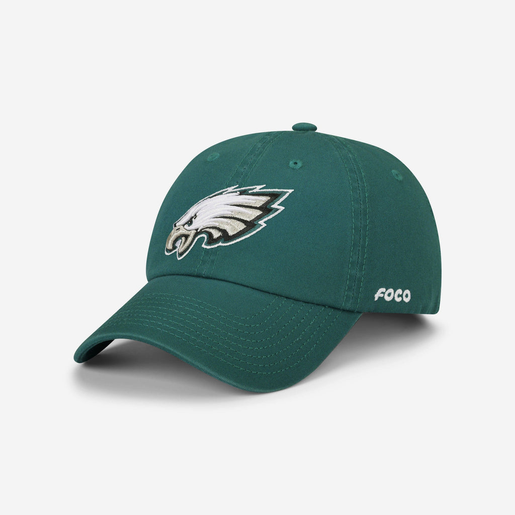 Philadelphia Eagles Primary Logo Casual Cap FOCO Midnight Green - FOCO.com