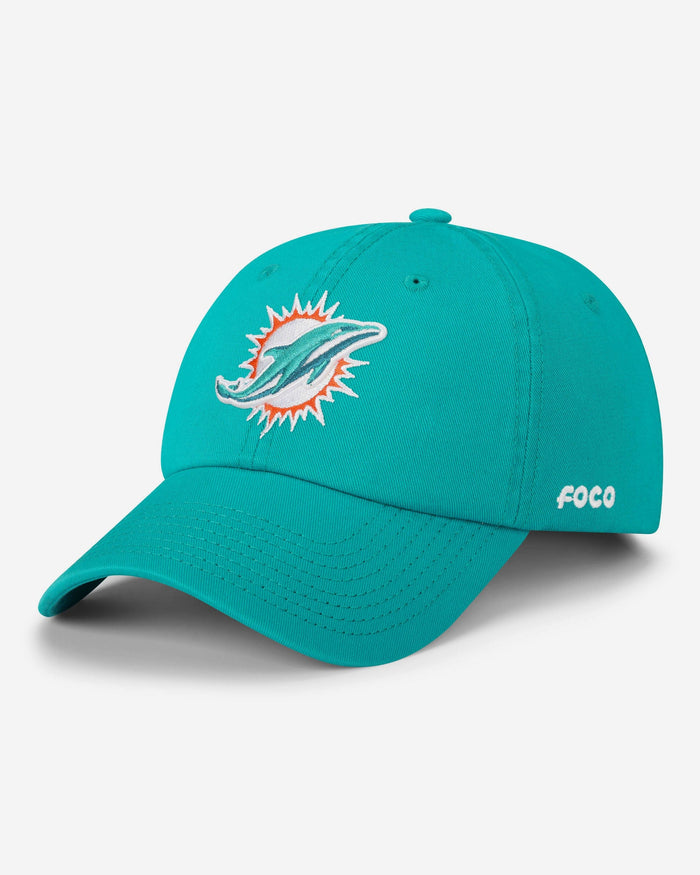 Miami Dolphins Primary Logo Casual Cap FOCO Neptune - FOCO.com