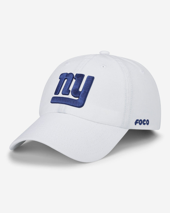 New York Giants Primary Logo Casual Cap FOCO White - FOCO.com