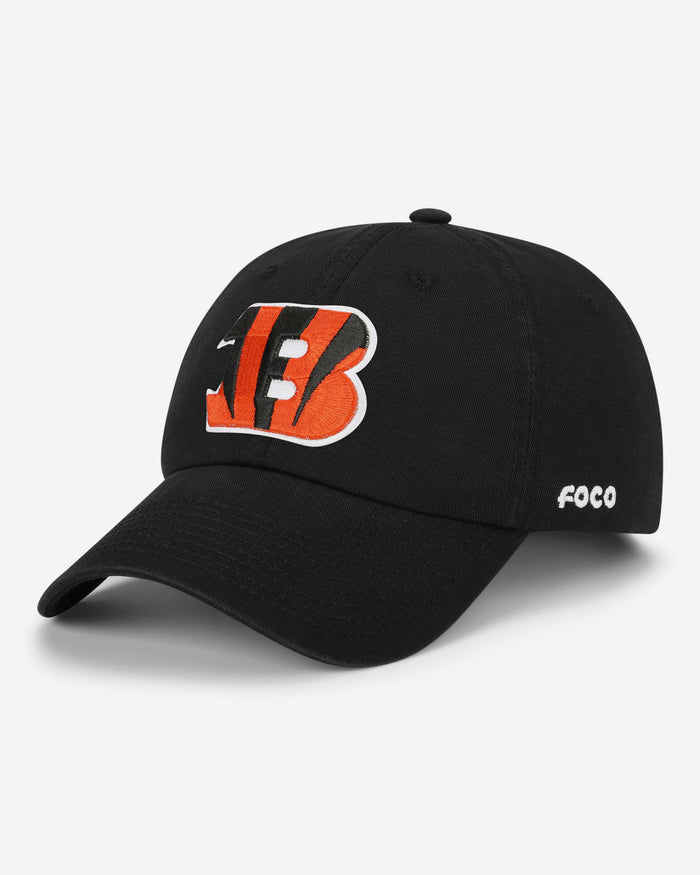 Cincinnati Bengals Primary Logo Casual Cap FOCO Black - FOCO.com