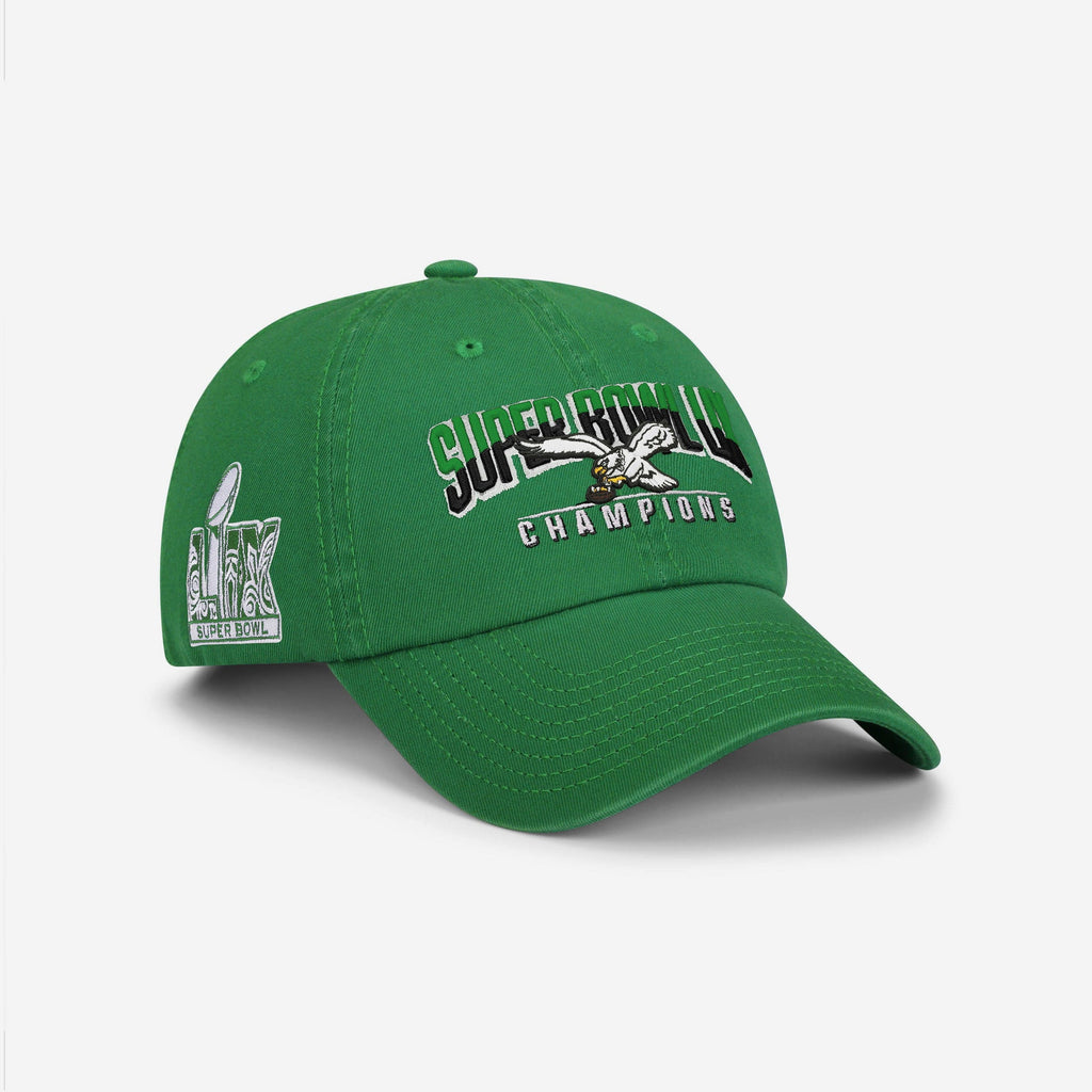 Philadelphia Eagles Super Bowl LIX Champions Retro Logo Casual Cap FOCO - FOCO.com