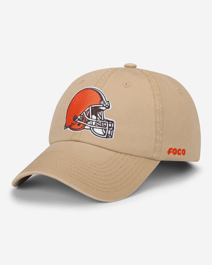 Cleveland Browns Khaki Primary Logo Casual Cap FOCO - FOCO.com