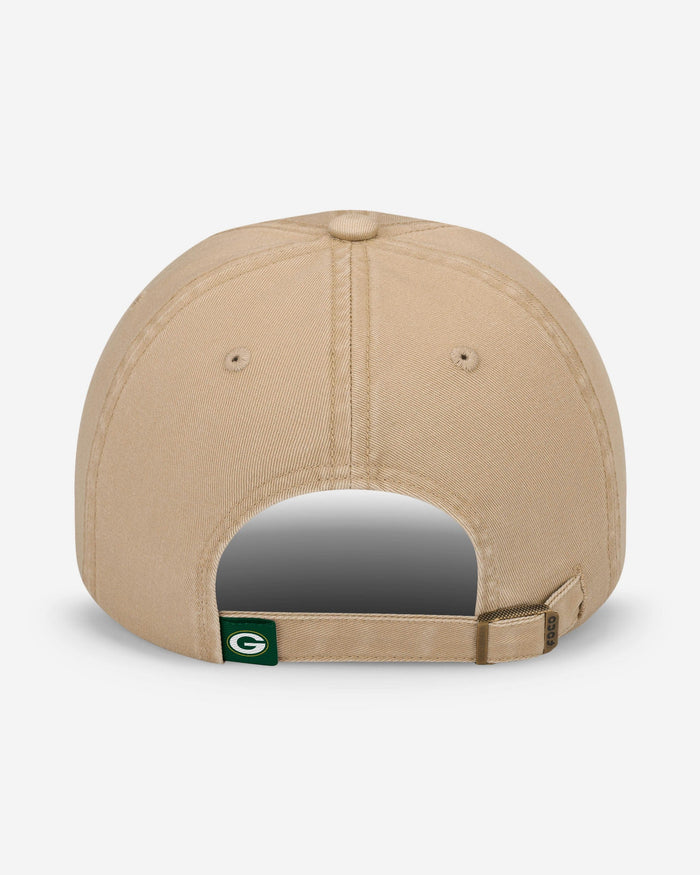 Green Bay Packers Khaki Primary Logo Casual Cap FOCO - FOCO.com