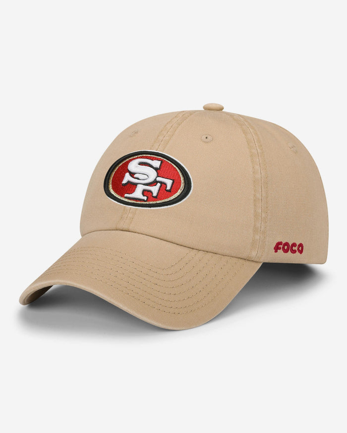 San Francisco 49ers Khaki Primary Logo Casual Cap FOCO - FOCO.com