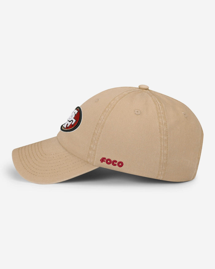 San Francisco 49ers Khaki Primary Logo Casual Cap FOCO - FOCO.com