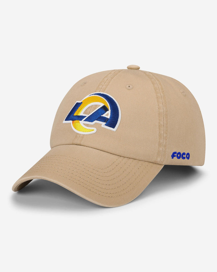 Los Angeles Rams Khaki Primary Logo Casual Cap FOCO - FOCO.com