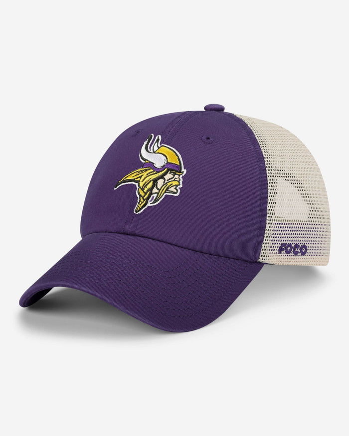 Minnesota Vikings Primary Logo Casual Trucker Cap FOCO - FOCO.com