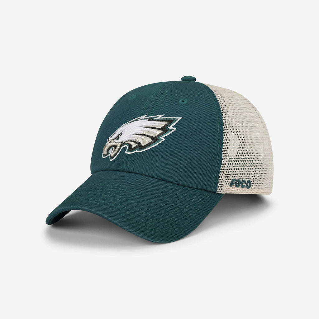 Philadelphia Eagles Primary Logo Casual Trucker Cap FOCO - FOCO.com