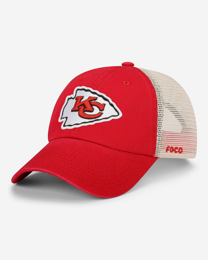 Kansas City Chiefs Primary Logo Casual Trucker Cap FOCO - FOCO.com