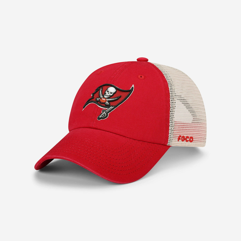 Tampa Bay Buccaneers Primary Logo Casual Trucker Cap FOCO - FOCO.com