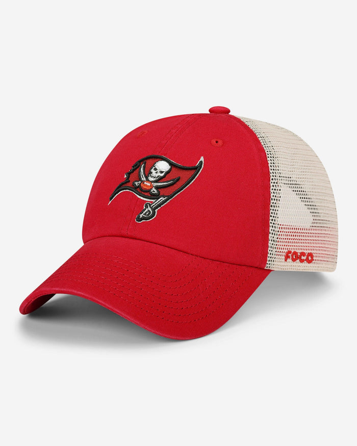 Tampa Bay Buccaneers Primary Logo Casual Trucker Cap FOCO - FOCO.com