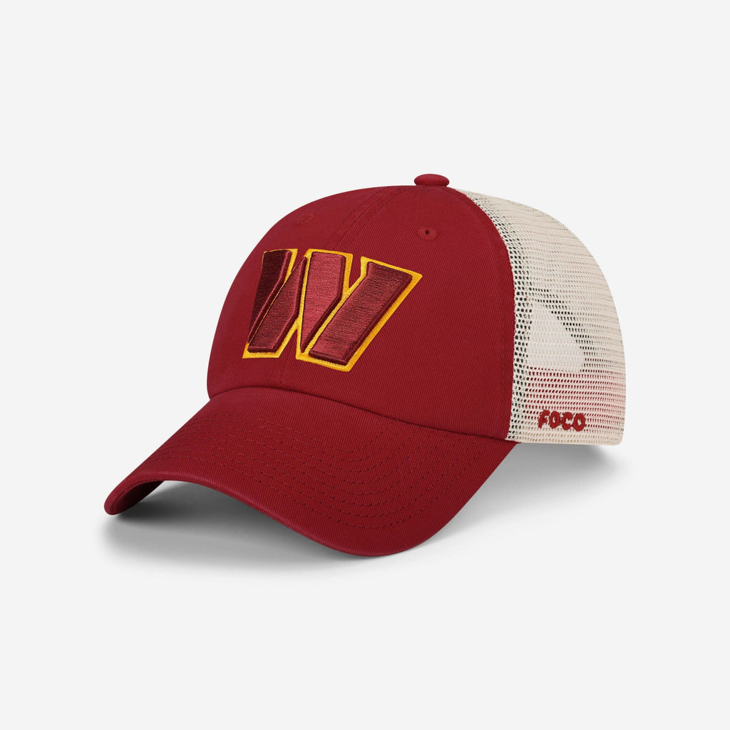 Washington Commanders Primary Logo Casual Trucker Cap FOCO - FOCO.com