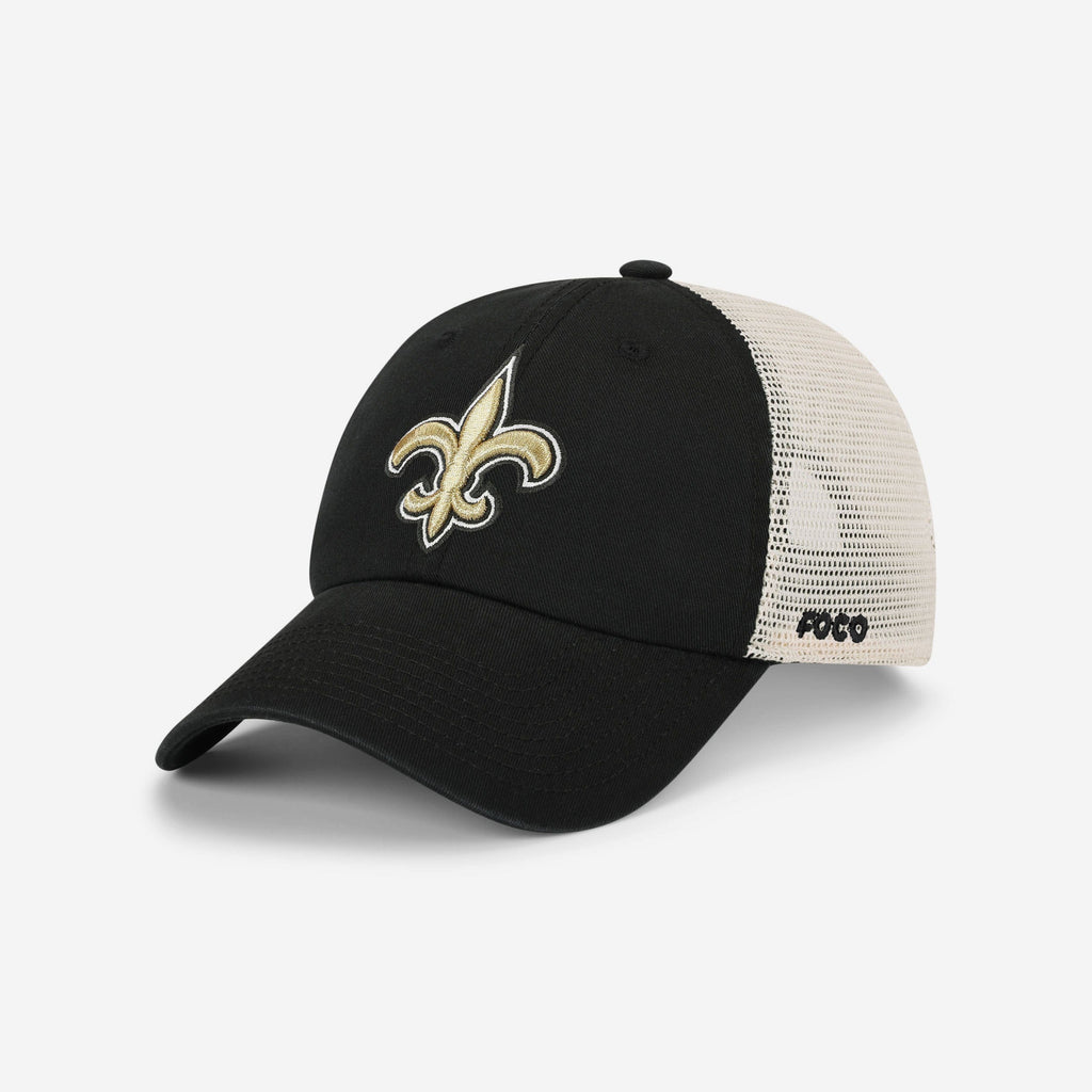 New Orleans Saints Primary Logo Casual Trucker Cap FOCO - FOCO.com