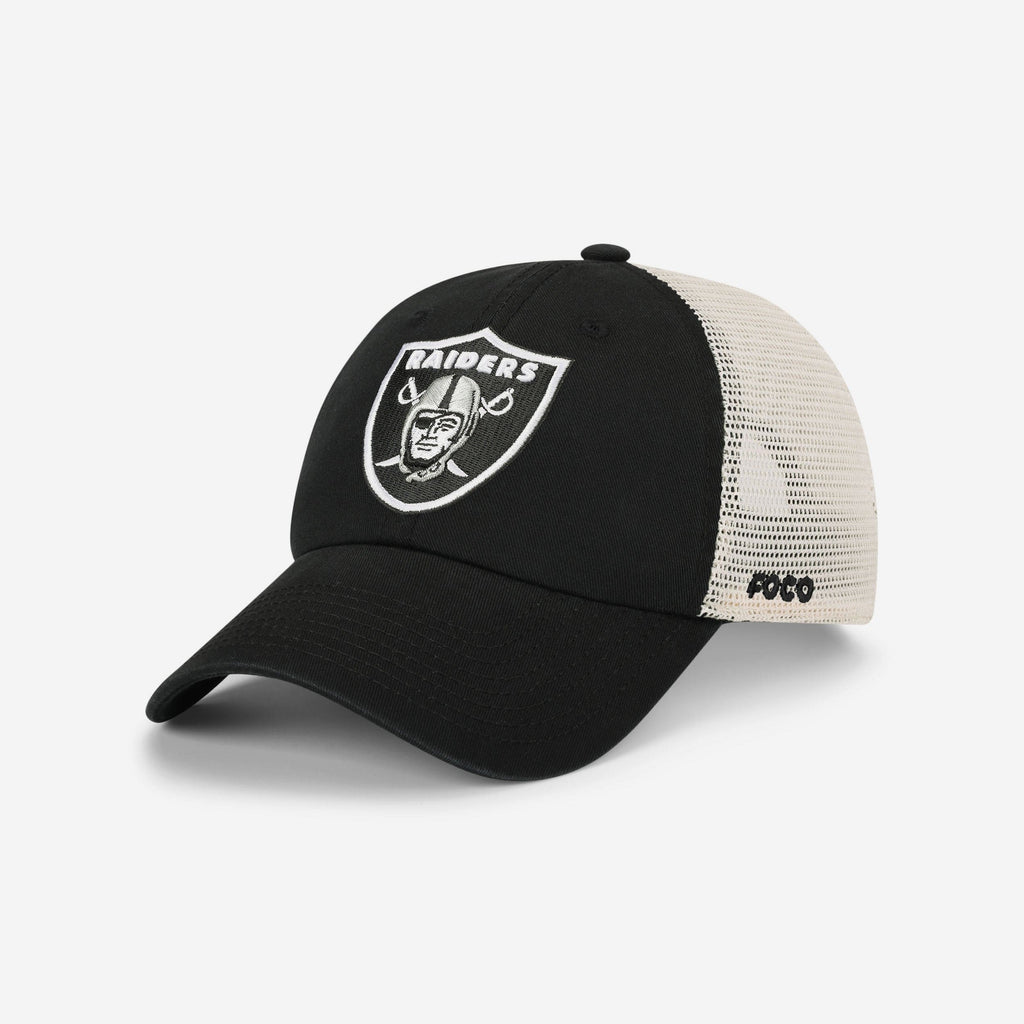 Las Vegas Raiders Primary Logo Casual Trucker Cap FOCO - FOCO.com