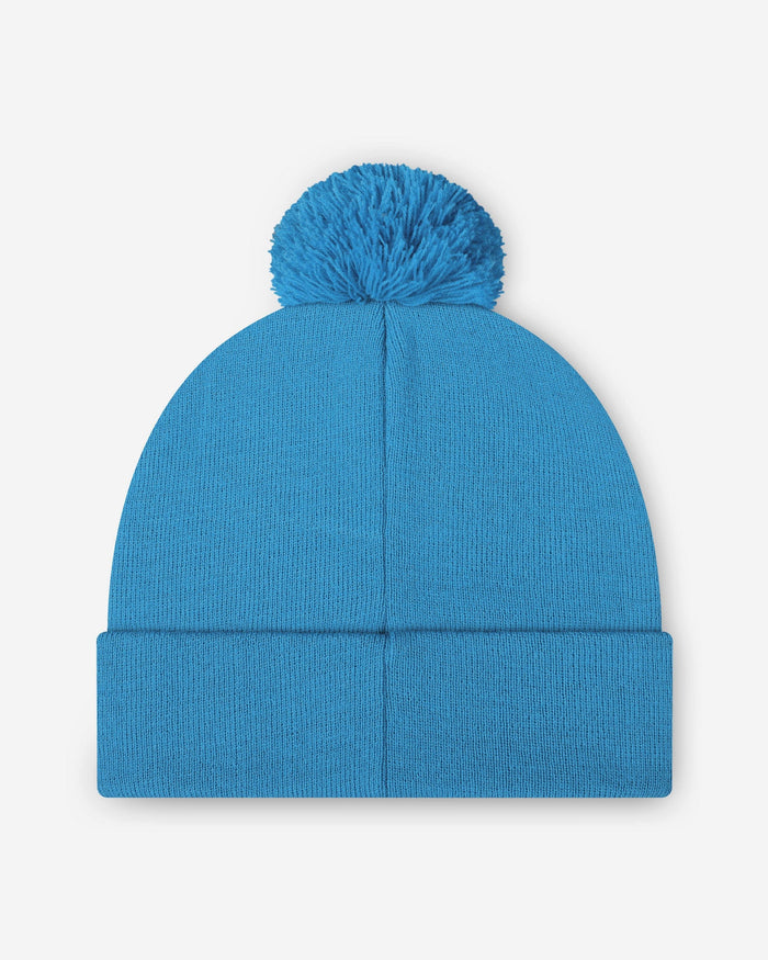 Detroit Lions Basic Primary Logo Pom Beanie FOCO - FOCO.com