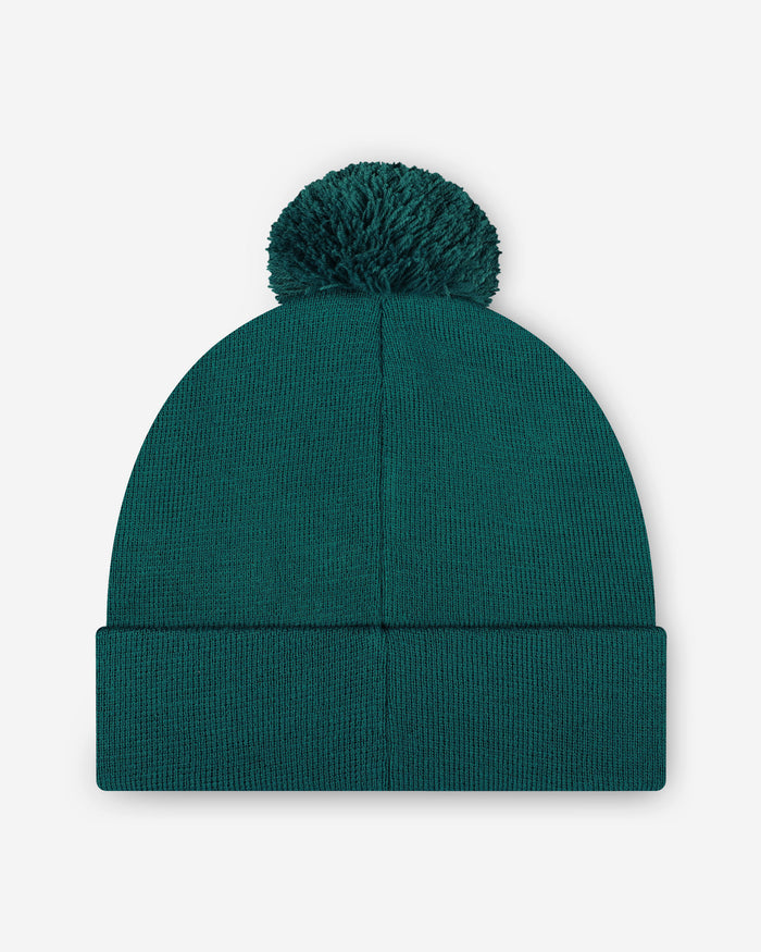 Philadelphia Eagles Basic Primary Logo Pom Beanie FOCO - FOCO.com