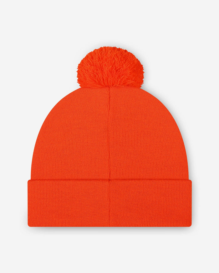 Chicago Bears Basic Primary Logo Pom Beanie FOCO - FOCO.com