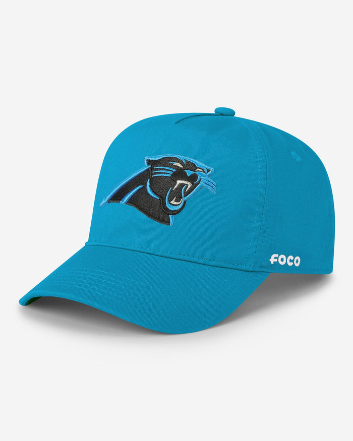 Carolina Panthers Primary Logo Marquee RF Cap FOCO - FOCO.com