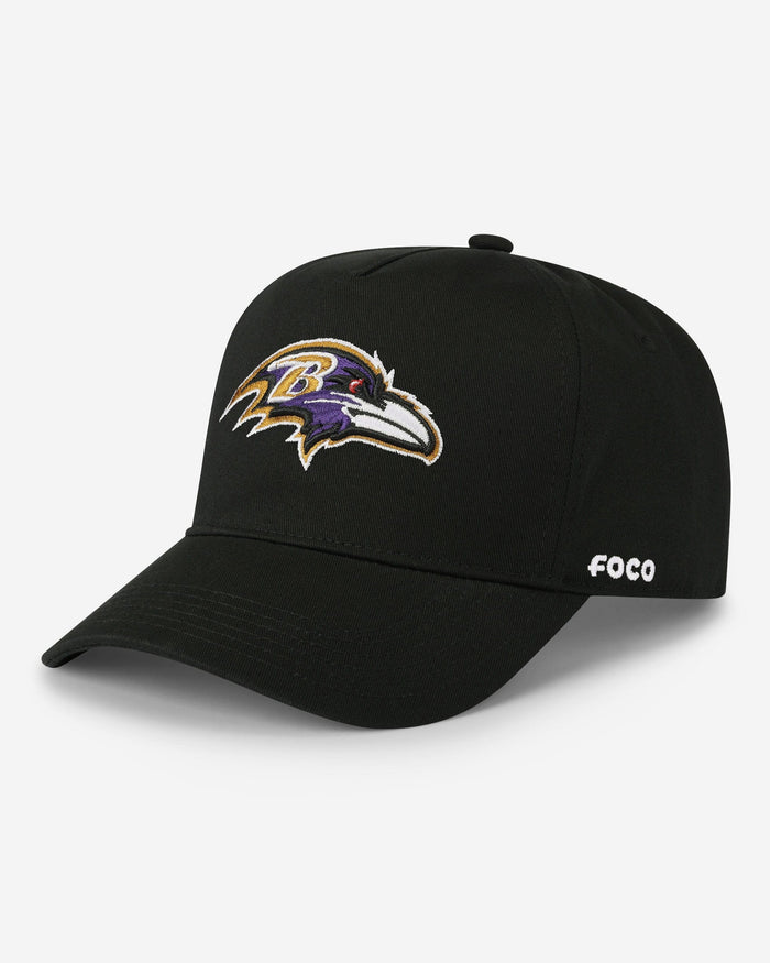 Baltimore Ravens Primary Logo Marquee RF Cap FOCO Black - FOCO.com