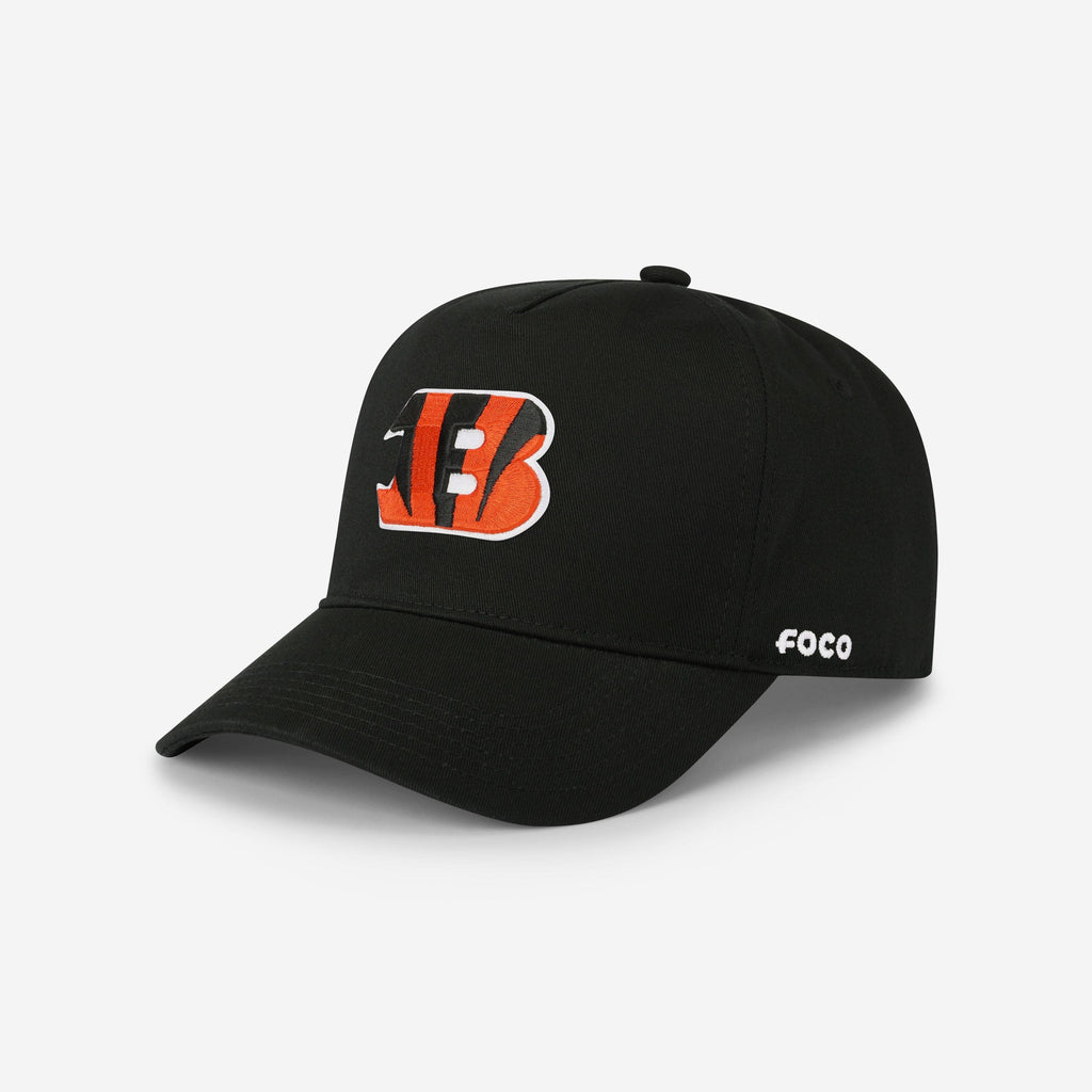 Cincinnati Bengals Primary Logo Marquee RF Cap FOCO Black - FOCO.com