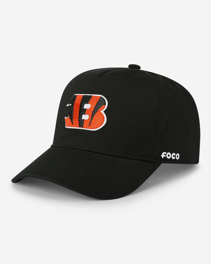 Cincinnati Bengals Primary Logo Marquee RF Cap FOCO Black - FOCO.com