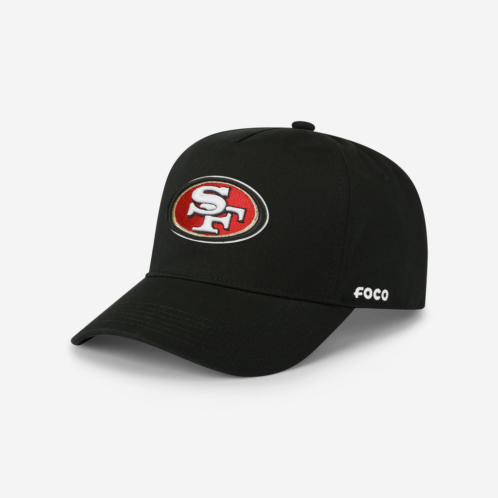 San Francisco 49ers Primary Logo Marquee RF Cap FOCO Black - FOCO.com