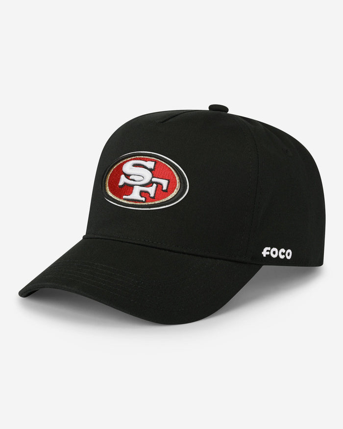 San Francisco 49ers Primary Logo Marquee RF Cap FOCO Black - FOCO.com