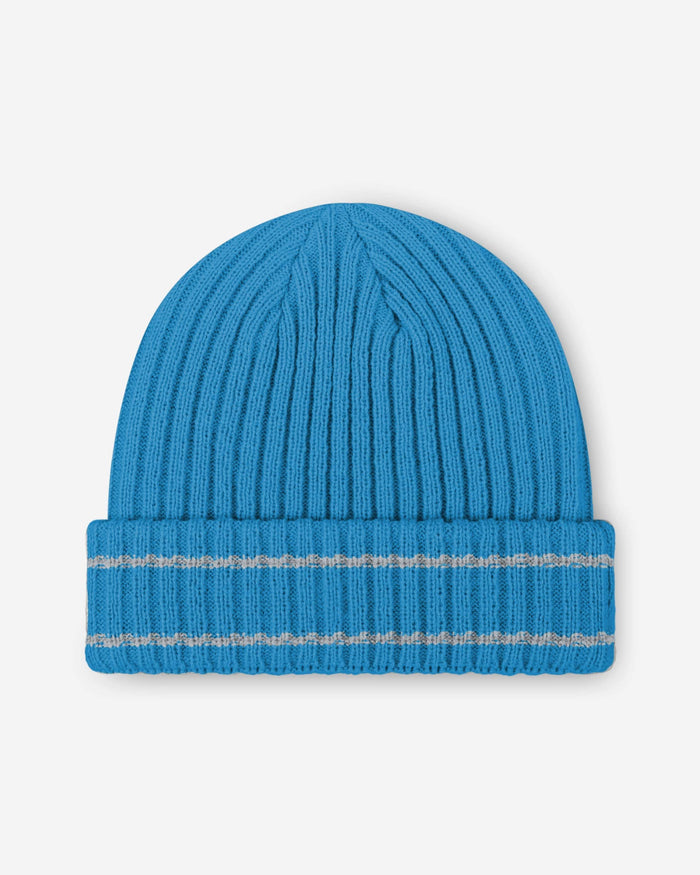 Detroit Lions Primary Logo Ribbed Beanie FOCO - FOCO.com