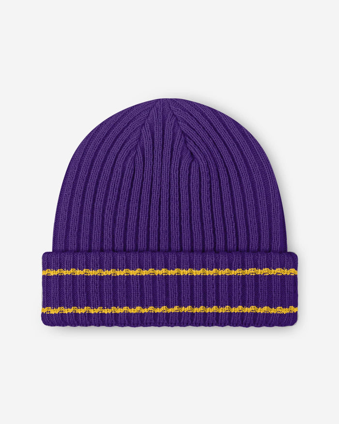 Minnesota Vikings Primary Logo Ribbed Beanie FOCO - FOCO.com