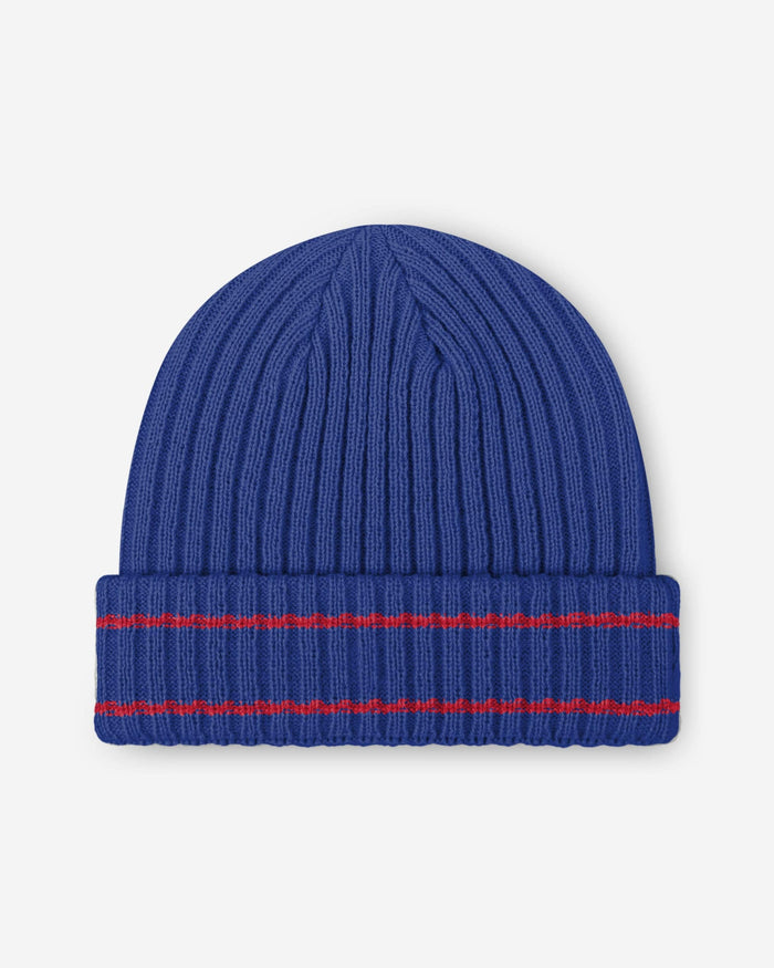 New York Giants Primary Logo Ribbed Beanie FOCO - FOCO.com