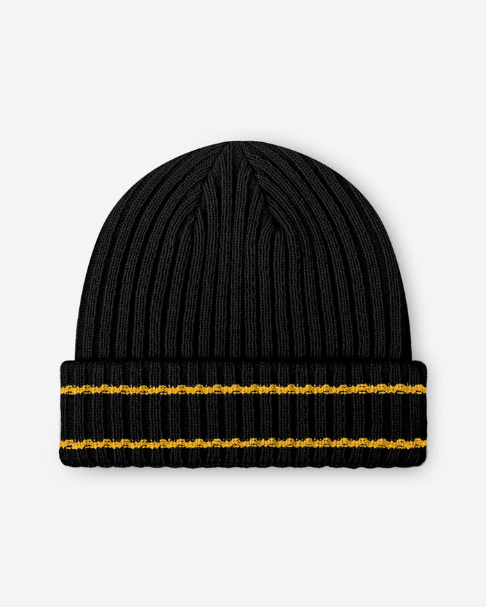 Pittsburgh Steelers Primary Logo Ribbed Beanie FOCO - FOCO.com