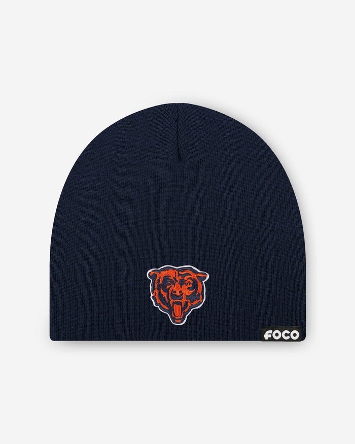 Chicago Bears Basic Primary Logo Skull Beanie FOCO - FOCO.com