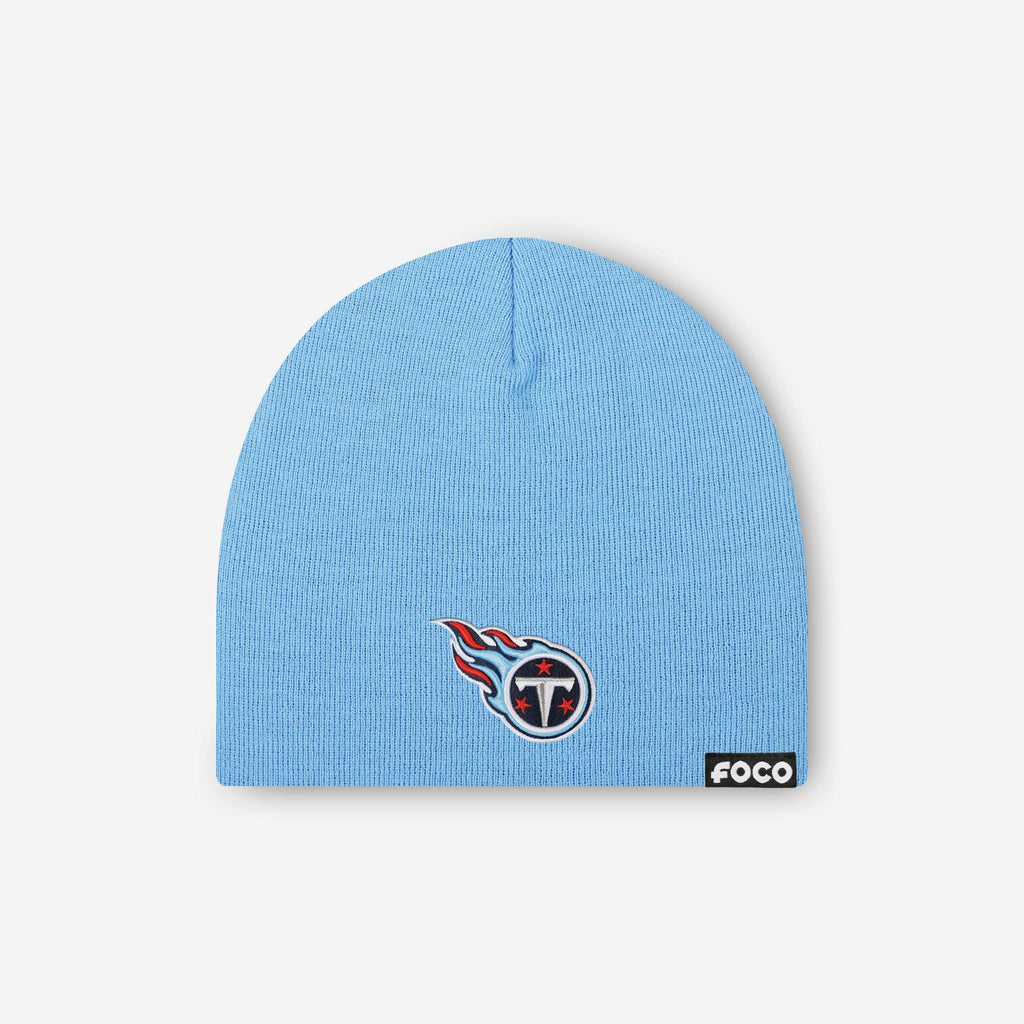 Tennessee Titans Basic Primary Logo Skull Beanie FOCO - FOCO.com