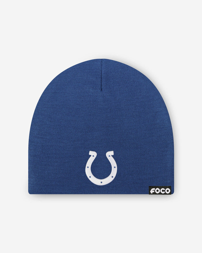 Indianapolis Colts Basic Primary Logo Skull Beanie FOCO - FOCO.com