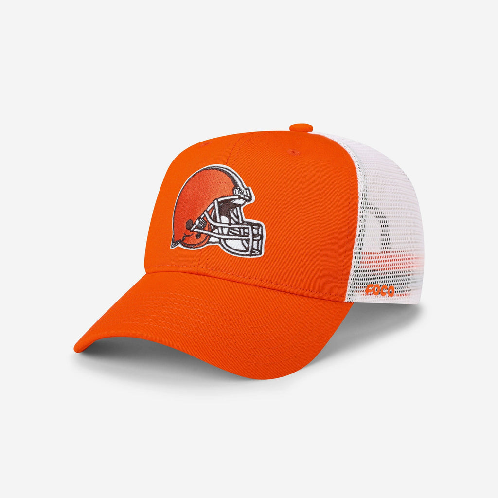 Cleveland Browns Primary Logo Trucker RF Cap FOCO - FOCO.com