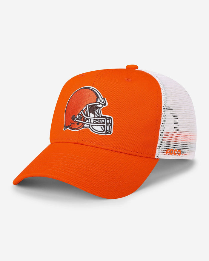 Cleveland Browns Primary Logo Trucker RF Cap FOCO - FOCO.com