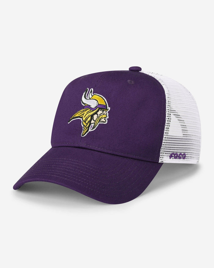 Minnesota Vikings Primary Logo Trucker RF Cap FOCO - FOCO.com