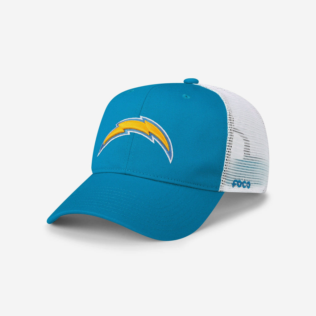 Los Angeles Chargers Primary Logo Trucker RF Cap FOCO - FOCO.com