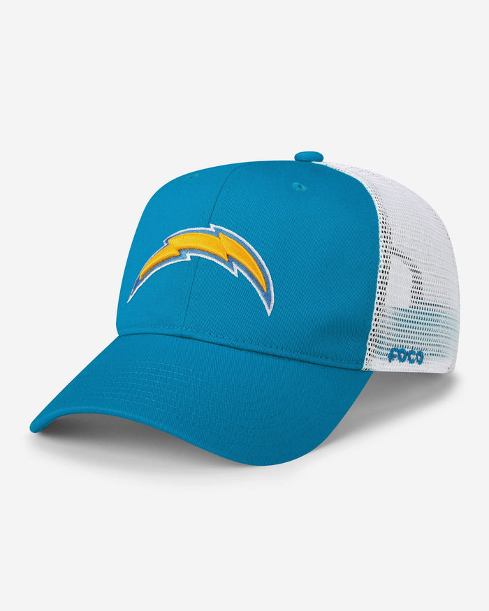 Los Angeles Chargers Primary Logo Trucker RF Cap FOCO - FOCO.com