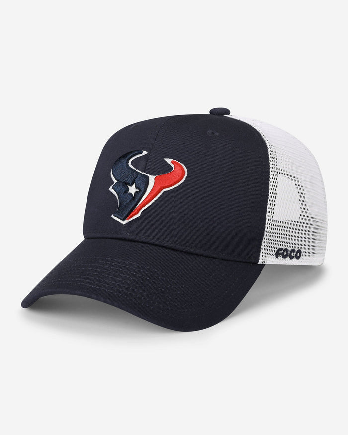 Houston Texans Primary Logo Trucker RF Cap FOCO - FOCO.com