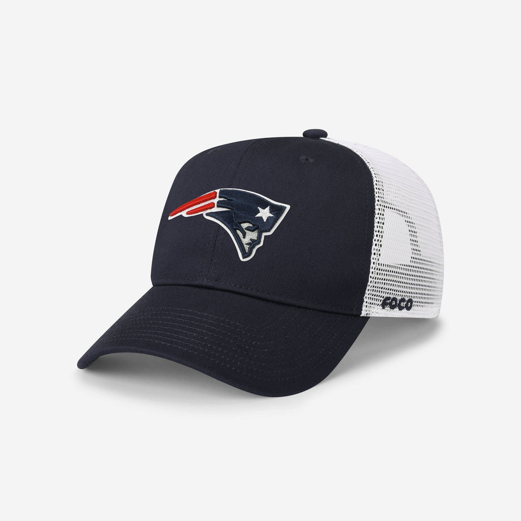 New England Patriots Primary Logo Trucker RF Cap FOCO - FOCO.com