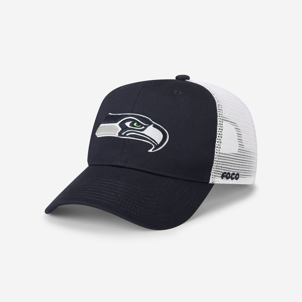 Seattle Seahawks Primary Logo Trucker RF Cap FOCO - FOCO.com