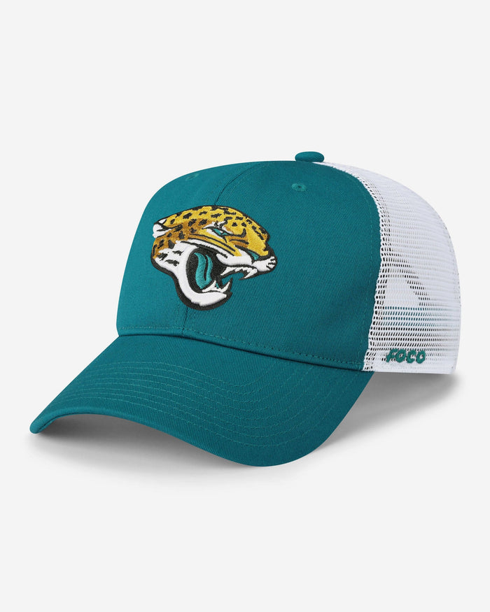 Jacksonville Jaguars Primary Logo Trucker RF Cap FOCO - FOCO.com