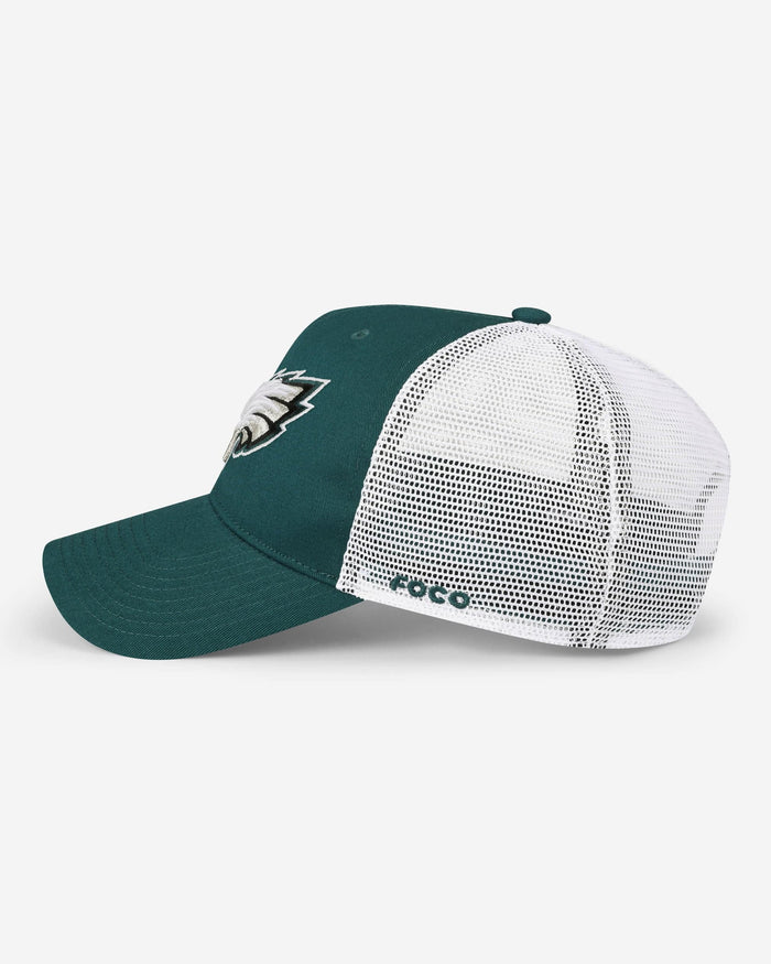 Philadelphia Eagles Primary Logo Trucker RF Cap FOCO - FOCO.com