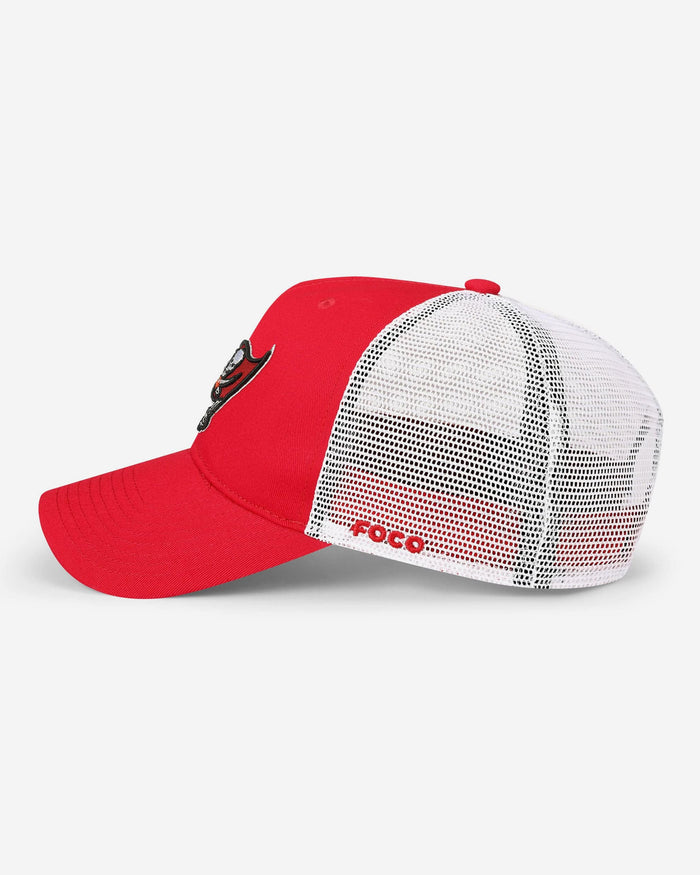 Tampa Bay Buccaneers Primary Logo Trucker RF Cap FOCO - FOCO.com