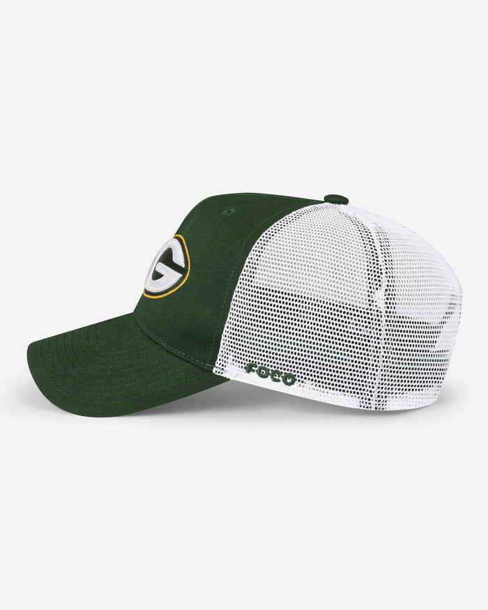 Green Bay Packers Primary Logo Trucker RF Cap FOCO - FOCO.com