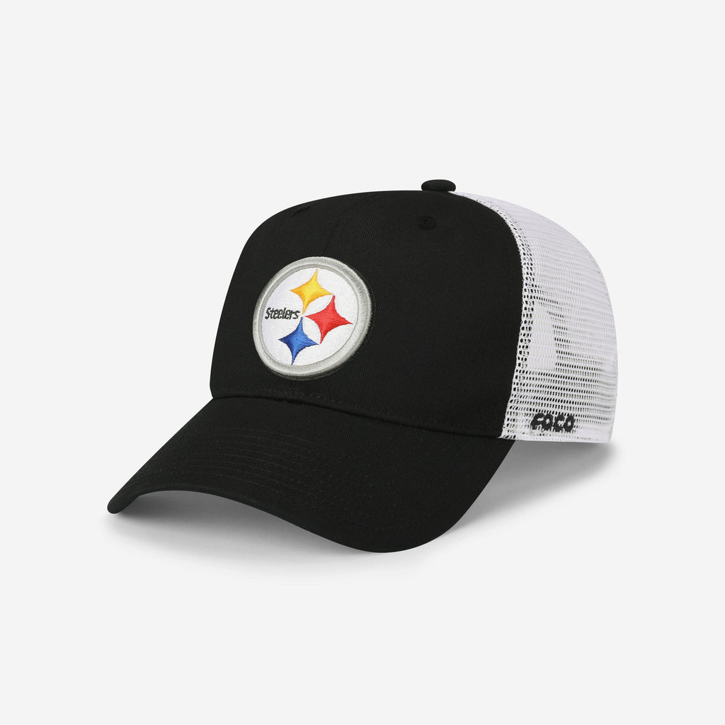 Pittsburgh Steelers Primary Logo Trucker RF Cap FOCO - FOCO.com